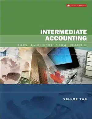 Intermediate Accounting, Volume 2, Seventh Canadian Edition Solution Manual