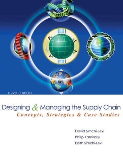 Solution Manual For Designing and Managing the Supply Chain: Concepts