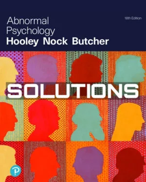 Solution Manual For Abnormal Psychology