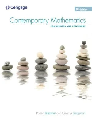 Solution Manual For Contemporary Mathematics for Business and Consumers