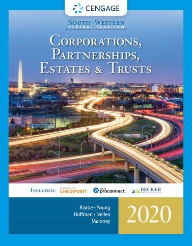 Solution Manual For South-Western Federal Taxation 2020: Corporations