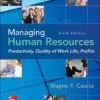 Test Bank For Managing Human Resources: Productivity