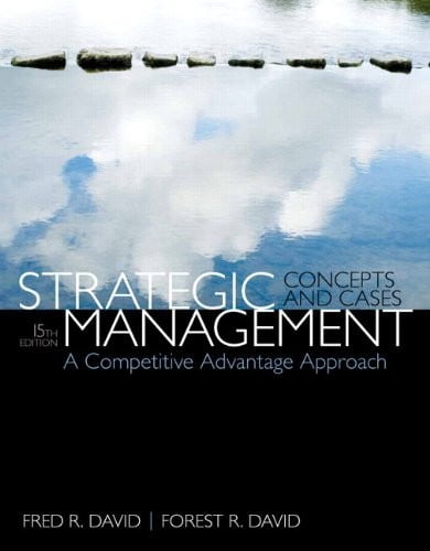 Test Bank For Strategic Management: A Competitive Advantage Approach