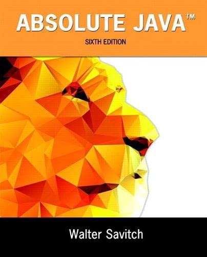 Solution Manual For Absolute Java