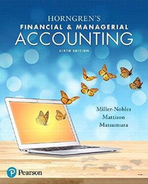 Test Bank For Horngren's Financial & Managerial Accounting