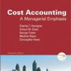 Test Bank For Cost Accounting: Managerial Emphasis