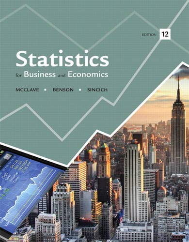 Test Bank for Statistics for Business and Economics