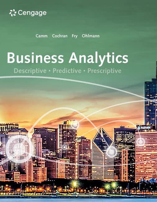 Solution Manual For Business Analytics