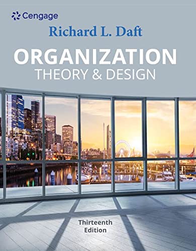 Test Bank For Organization Theory and Design
