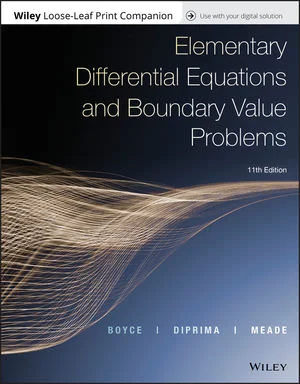 Solution Manual For Elementary Differential Equations and Boundary Value Problems