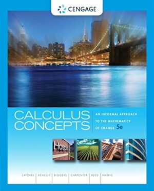 Test Bank For Calculus Concepts: An Informal Approach to the Mathematics of Change
