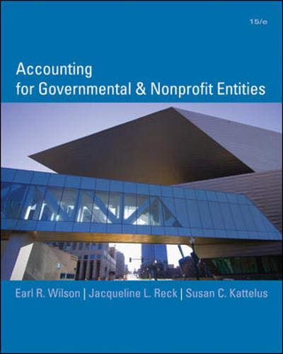 Test Bank for Accounting for Governmental and Nonprofit Entities