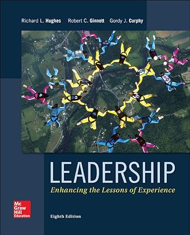 Test Bank for Leadership: Enhancing the Lessons of Experience