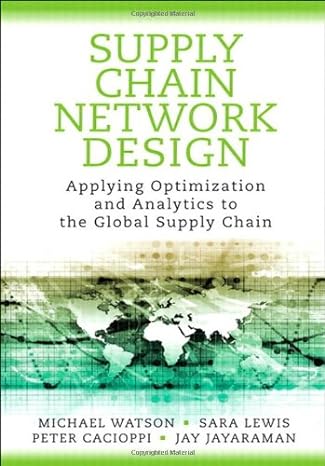 Solution Manual for Supply Chain Network Design: Applying Optimization and Analytics to the Global Supply Chain