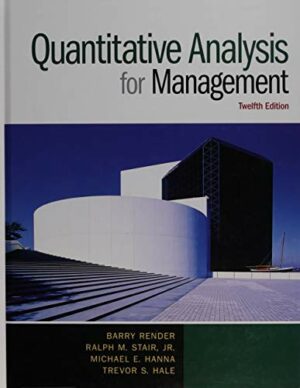 Solution Manual for Quantitative Analysis for Management