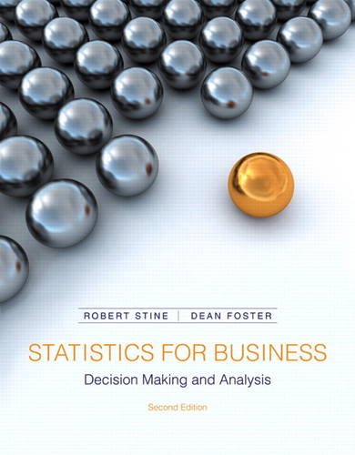 Test Bank for Statistics for Business: Decision Making and Analysis