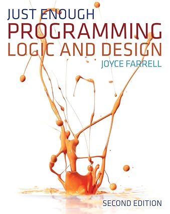 Solution Manual for Just Enough Programming Logic and Design