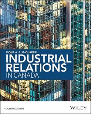 Solution Manual for Industrial Relations in Canada