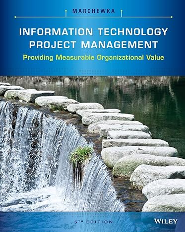 Test Bank for Information Technology Project Management: Providing Measurable Organizational Value