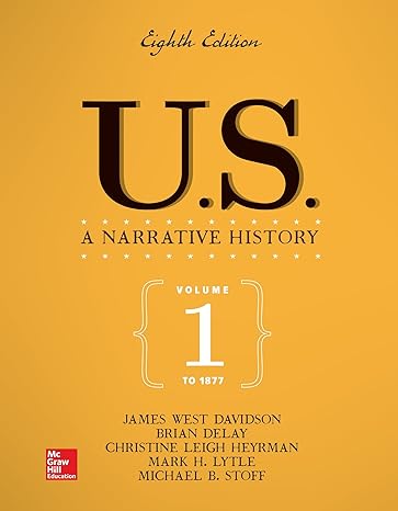 Test Bank for Us: A Narrative History: to 1877