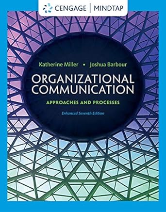 Test Bank for Organizational Communication: Approaches and Processes