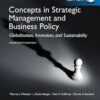 Test Bank for Concepts in Strategic Management and Business Policy