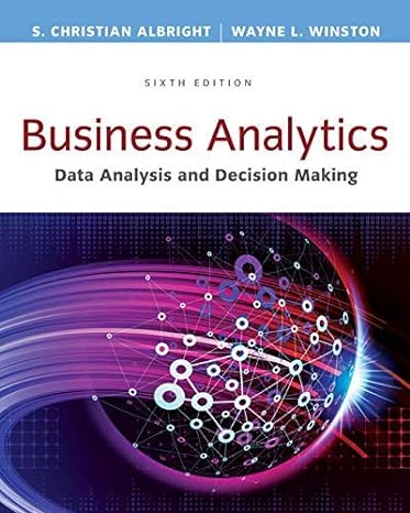 Solution Manual for Business Analytics: Data Analysis and Decision Making