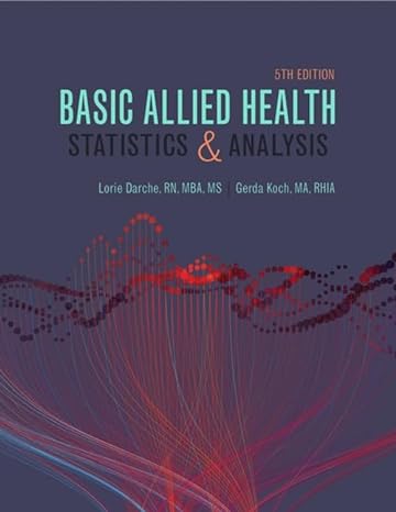 Test Bank for Basic Allied Health Statistics and Analysis