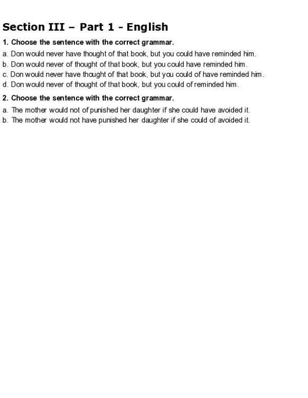 HESI Grammar A2 Exam Testbank With Answers (50 Solved Questions)