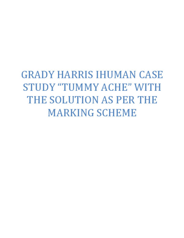 IHUMAN Clinical Analysis Case Study With Answers (31 Solved Questions)