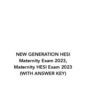 2023 HESI Maternity Practice Exam With Answers (14 Solved Questions)