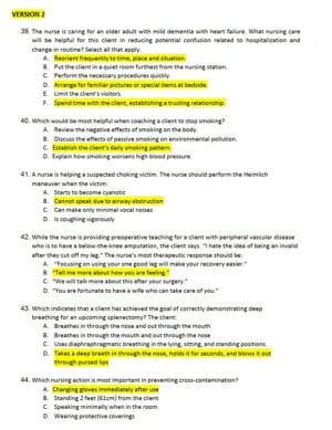 2023 ATI PN Proctored Exam with Answers (15 Solved Questions)