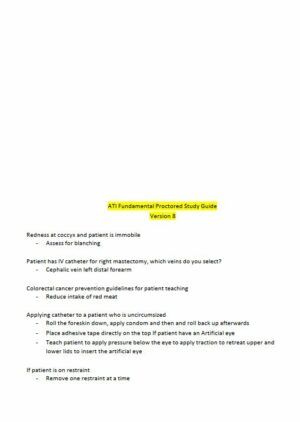 2023 ATI PN Proctored Exam with Answers (4 Solved Questions)