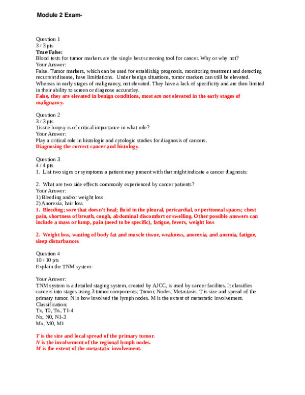 NURS231 Portage Learning Pathophysiology Module Exam 2 With Answers (21 Solved Questions)