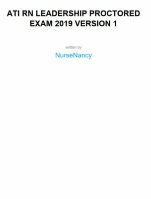 2019 ATI RN Proctored Exam with Answers (70 Solved Questions)