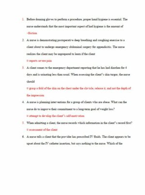 2021 ATI PN Proctored Exam with Answers (40 Solved Questions)
