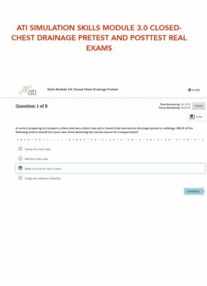ATI Clinical Analysis Module 3.0 Exam with Answers (8 Solved Questions)