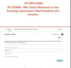 ATI RN Practice Exam with Answers (28 Solved Questions)