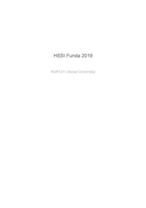 2019 HESI Keiser University RN Fundamentals Practice Exam With Answers (36 Solved Questions)