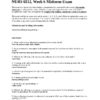 NURS6512 Health Assessment Midterm Exam Week 6 With Answers (200 Solved Questions)