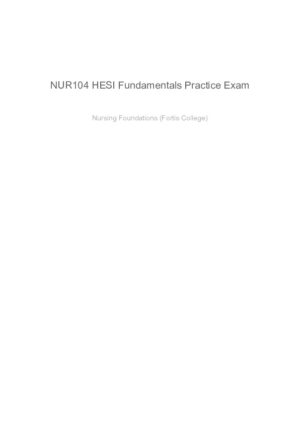 HESI Fundamentals Practice Exam With Answers (90 Solved Questions)