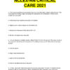 2021 NCLEX RN Critical Care Practice Exam With Answers (92 Solved Questions)