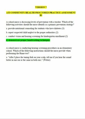 ATI PN Proctored Exam with Answers (50 Solved Questions)
