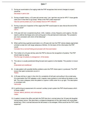 Health Care Quiz 7 Practice Exam with Answers (25 Solved Questions)