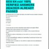 2024-2025 HESI RN Exit Exam with Answers (156 Solved Questions)