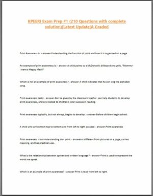 KPEERI Exam Prepation 1 with Answers (210 Solved Questions)