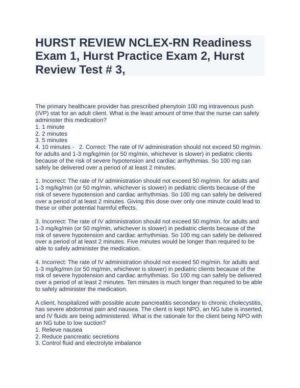 NCLEX Health Care Assessment Practice Exam With Answers (1200 Solved Questions)