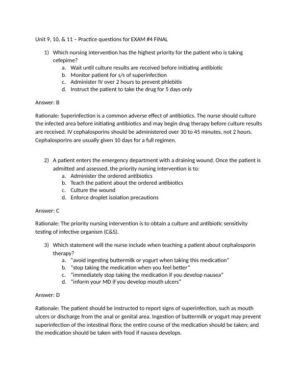 Critical Care Practice Exam With Answers (72 Solved Questions)