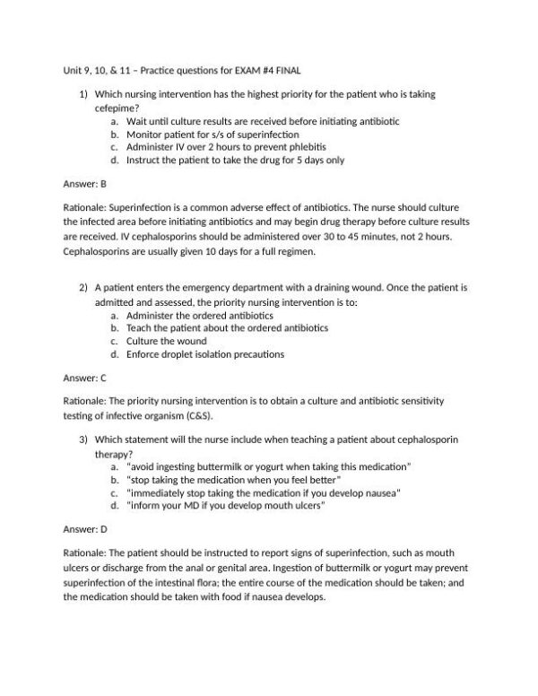 Critical Care Practice Exam With Answers (72 Solved Questions)