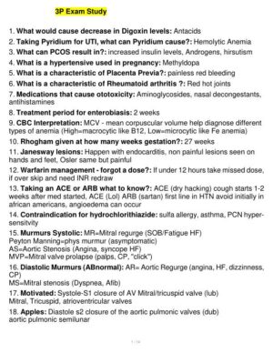 3P Clinical Analysis Practice Exam With Answers (162 Solved Questions)